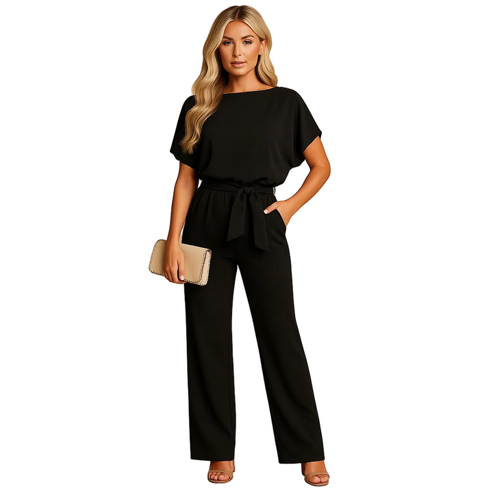 Alessia | Women’s High-Waisted Lace-Up Jumpsuit