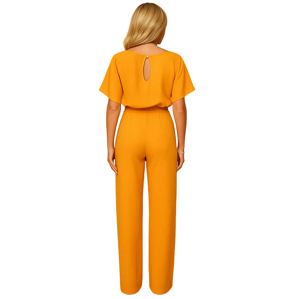 Alessia | Women’s High-Waisted Lace-Up Jumpsuit