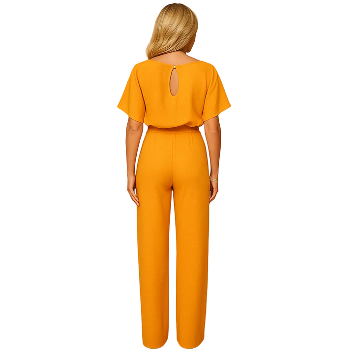 Alessia | Women’s High-Waisted Lace-Up Jumpsuit