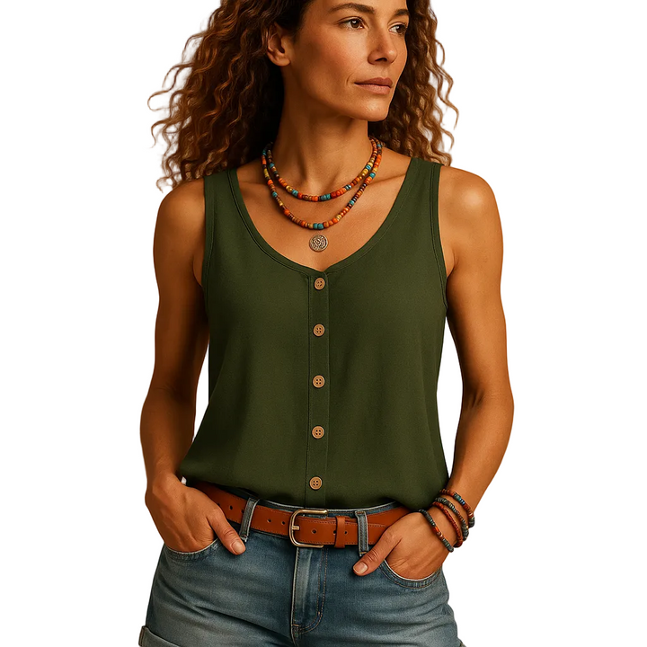 Sienna | Women’s Sleeveless V-Neck Summer Top
