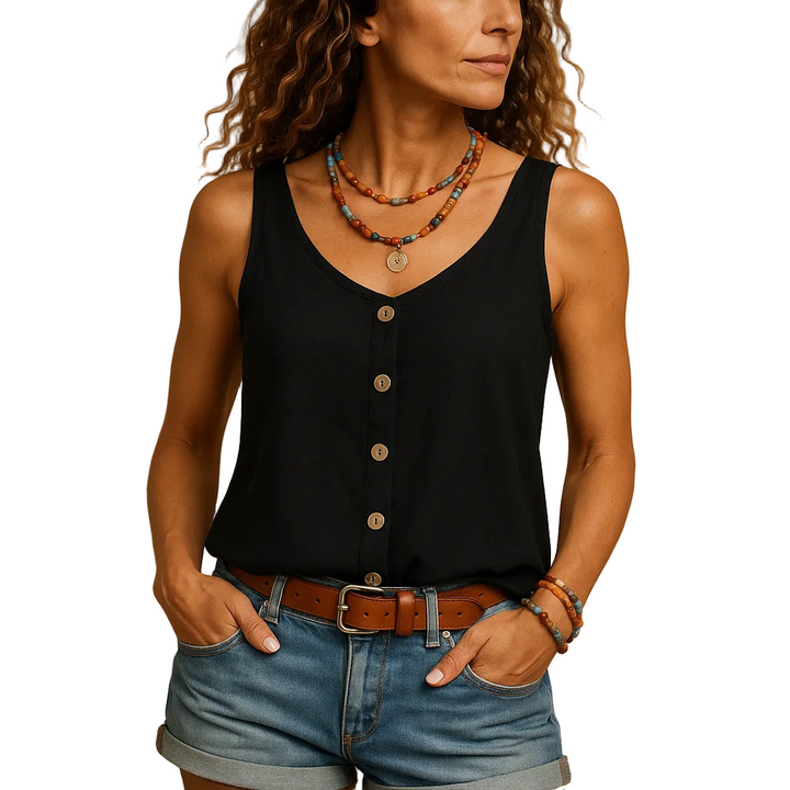 Sienna | Women’s Sleeveless V-Neck Summer Top