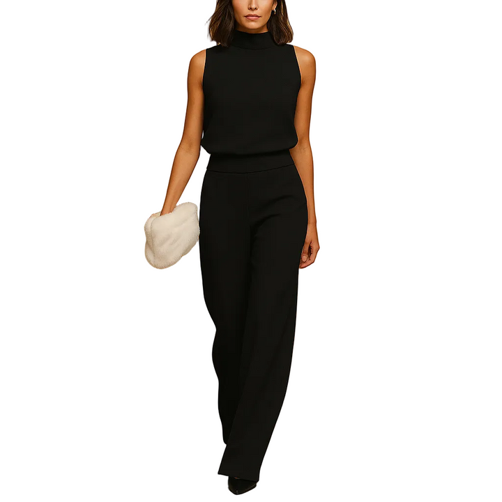 Valeria | Women’s Halter Neck Wide-Leg Jumpsuit